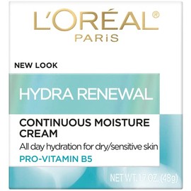 Crema L'Oreal Paris hidra-renovación humedad continua, 1.7 onzas, paquete de de 1, Ivory