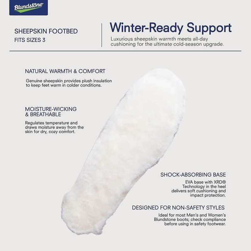 Bluntstone 블런트스톤의 양가죽 울 풋베드 Bluntstone's Mouton Fur Wool Footbed