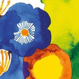 IHR Ideal Home Range Party Napkins Marimekko Disposable 3-Ply Paper Lunch Napkin Pack, 6.5" x 6.5", Juhannustaika, 20-Count