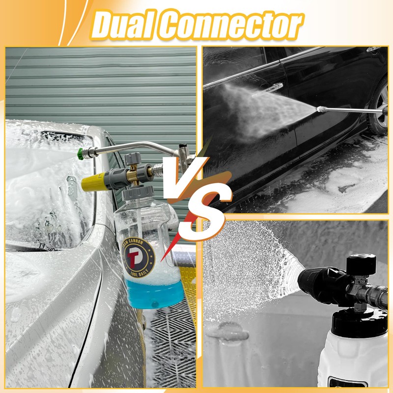 Tool Daily Foam Cannon for Pressure Washer with Dual Connector