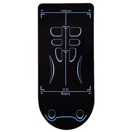 Ninnyi Black Exercise Equipment Mat for Ab Roller Wheel, Men Women Fitness Wheel Special Mat for Skipping, Abdominal Yoga Floor Workouts