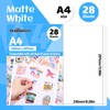 TECKWRAP Printable Vinyl Sticker Paper for Inkjet Printer Matte White