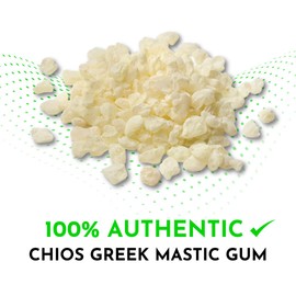 Greek Mastic Gum Chios Tears Μαστίχα Greece (Pistacia Lentiscus) - Fresh & Premium Quality - Small/Normal Tears (20 Grams)