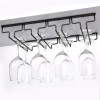 Uten 4 Rows Wine Glass Racks Under Cabinet Wall Mounted