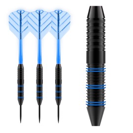 Accudart Tracer Steel Tip Light-Up LED Darts, 16 gram, Blue (Pack of 3)