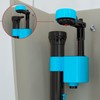 SPARES2GO Toilet Cistern Fill Valve Universal 1/2" BSP Adjustable Water