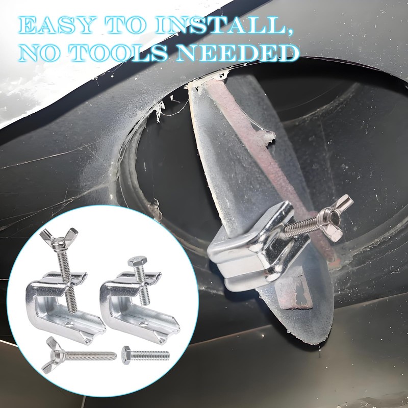 Fireplace Damper Clamp Stainless Steel Flue Stop Clamp for Gas