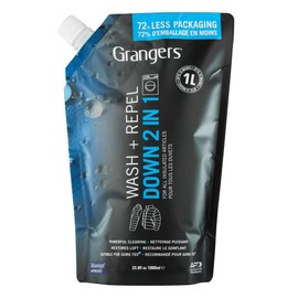 Grangers Wash + Repel Down 2-In-1 - Wash and Reproofing In One Bottle, Plastic Bottle, 33.8 Fl Oz