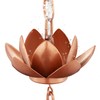 Rifachua 8.5ft Rain Chain for Gutters Downspouts Outside, Copper Plated