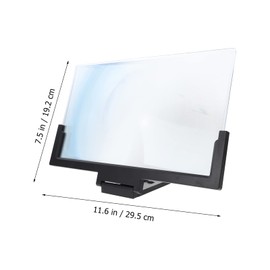 Gatuida Phone Screen Magnifier Video Amplifier for Home Office Lightweight Compact Design Viewing Distance Hands Use Compatible All Smartphones Black