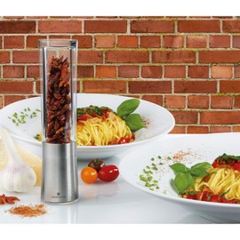 Zassenhaus Diavolo Chili Mill, Stainless Steel/Acrylic, Silver, 9 x 12 x 16 cm