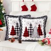 FRAMICS Christmas Pillow Covers, Snowflake Christmas Tree Throw Pillow Covers