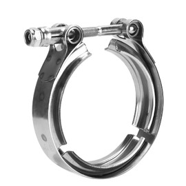 EVTSCAN 3-Inch Universal Stainless Steel V-Band Clamp, with T-Bolt, Leak-Proof Exhaust Clamp for Automotive Exhaust Systems, Turbochargers, Intercoolers