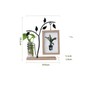 6-Inch Iron Art Hydroponic Photo Frame - Double-Sided 4x6 Glass
