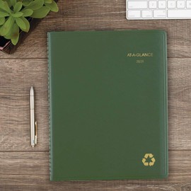 AT-A-GLANCE 2020 Weekly & Monthly Planner/Appointment Book, 8-1/4" x 11", Large, Green (70950G60)
