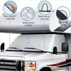 KDOWES RV Windshield Cover Compatible with Ford E450 Class C