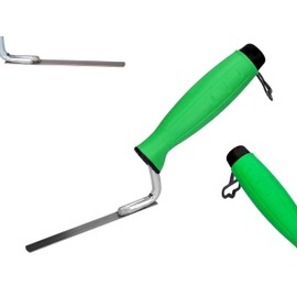 ToolSpace Grout trowel, 10 mm, stainless steel trowel for joints and mortar, ergonomic handle, for renovation and masonry, for construction, renovation, repair