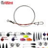 FANATIK Fishing Wire Trace Leader Titanium 5.9-9.8 Inch 15-25 cm