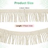 M METERXITY 5 Yards Curtain Fringes Fringe Trim, 2.4" Wide
