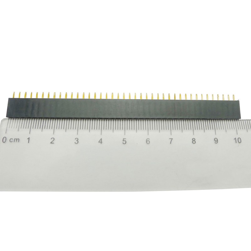 KKHMF 20PCS Single 40Pin Male + Female Straight Type Pin