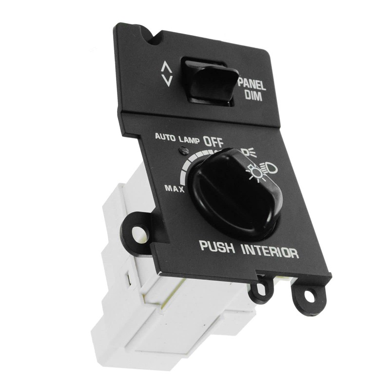 1A Auto 3-Position Touch Push Button Wall Mount Black Headlight