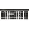 Lacerto® 13 x 13 mm German Sticker Set for PC