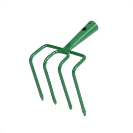 Rekord Potato Hoe (Steel, Powder-Coated) without Handle, with 4 Prongs, Working Width Approx. 15 cm, Hoe, Garden Hoe, Piek Hoe