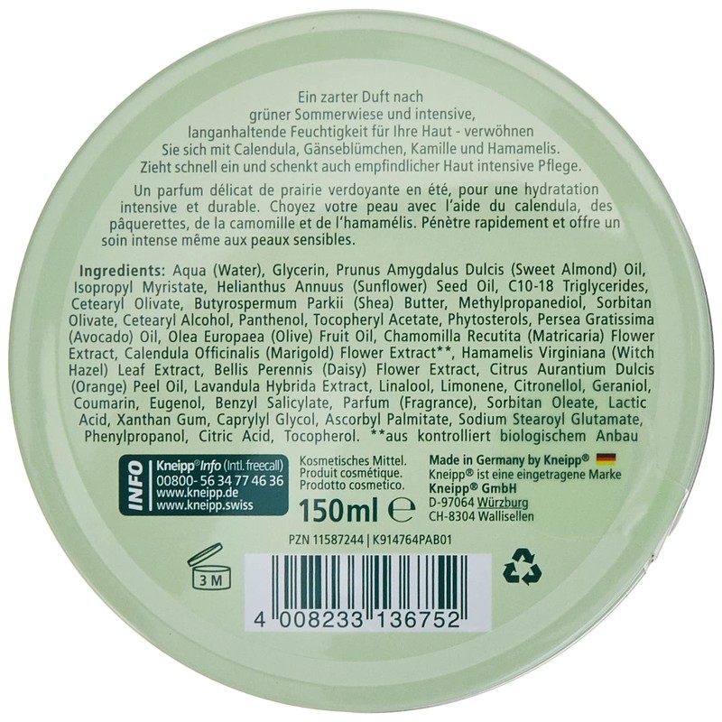 Kneipp Meadow Herb Cream Pack of 6 x 150 g