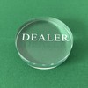 YH Poker Transparent Dealer Button - Crystal Casino Dealer for