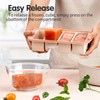 1 Cup Extra Large Silicone Ice Cube Freezing Trays with