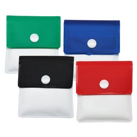 Meta-U Pocket Ashtray Pouch- Fireproof PVC-Odor free-Portable Compact- Assorted Color- pack of 4