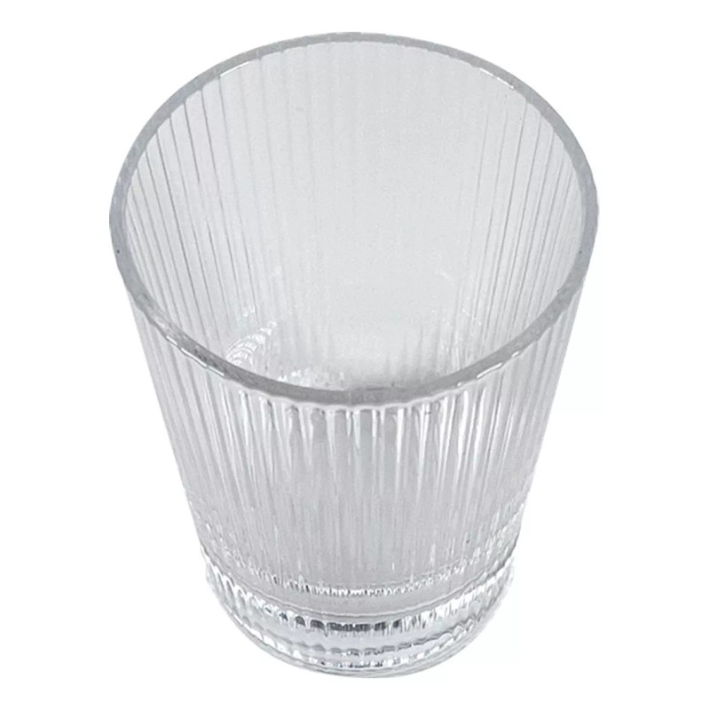 Baum Brothers Juego 12 Vasos Acanalados Para Bedidas Old Fashioned