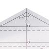 60 Degree and 120 Degree Acrylic Transparent Reusable Quilting Ruler
