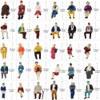 Evemodel P8715 100pcs HO Scale 1:87 Seated and Standing People