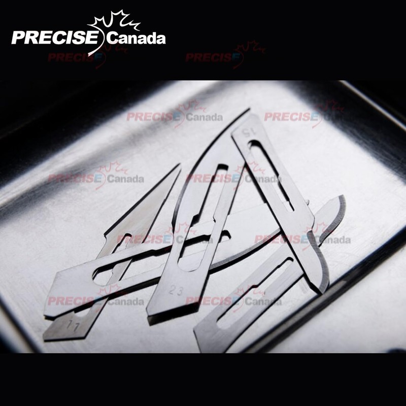PRECISE CANADA 50 Pcs Black Color Plastic Handle, Scalpel Handle