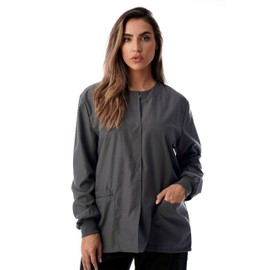 Just Love Womens Solid Jacket 4501-STLGRY-L Steel Grey