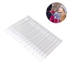 50Pcs Bubble Wands, Clear Heart Shaped Bubble Wands, Lightweight Bubble