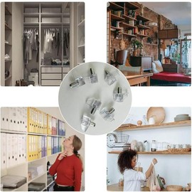 50 count 5mm Clear Plastic Cabinet Shelf Support Pins, Clear Shelf Support Pegs, Shelf Pins Clear Shelf Support Pegs, Shelf Holder Replacement Peg, Shelf Holder Bracket Steel Pins - Colour: 50 Pcs