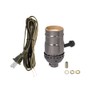 B&P Lamp® Antique Bronze Socket with Matching Cord Set and