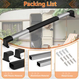 NINEMAX RV Screen Door Cross Bar Handle Adjustable RV Screen Door Handle Sturdy Easy To Open and Close for Caravan Motorhome Camper