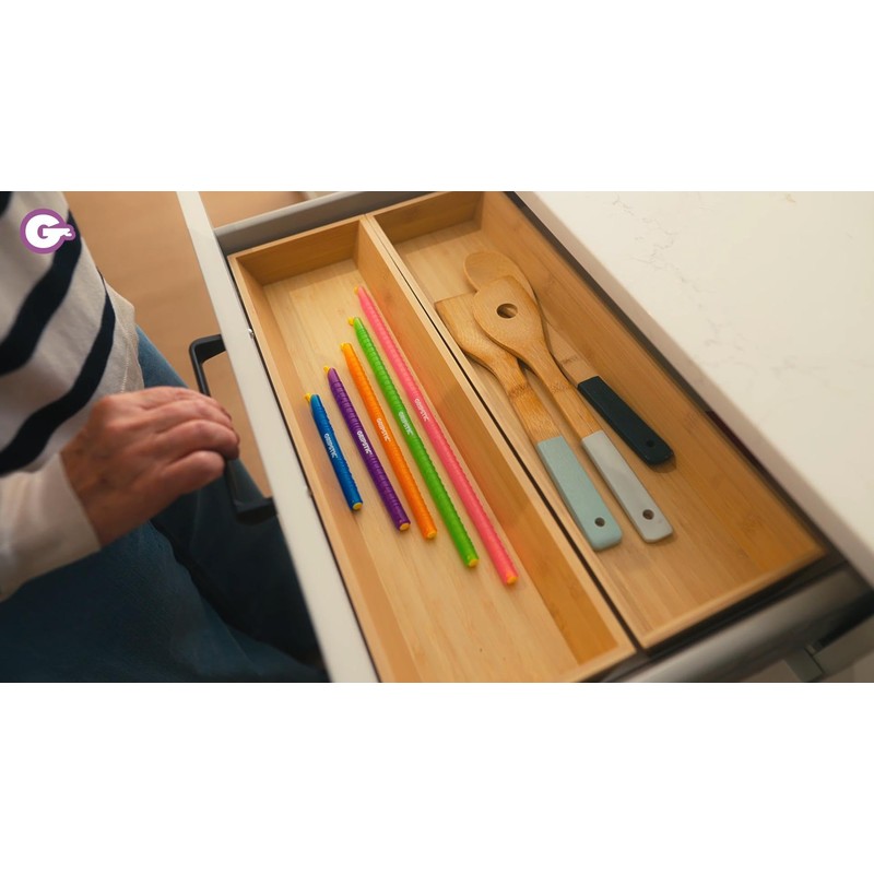 GripStic Bag Clips. 12pc Durable Food Clip Set For Kitchen