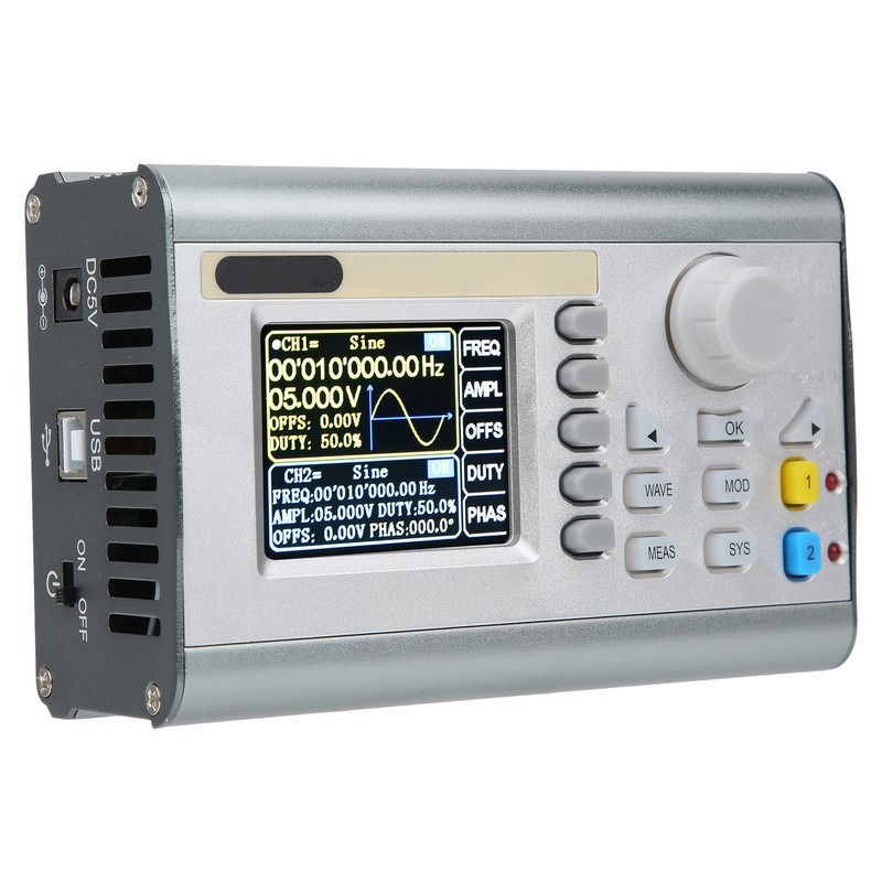 JDS2900-60M 2CH Function Arbitrary Waveform Signal Generator DDS Pulse Signal