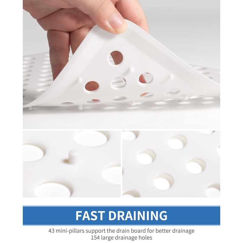 Small Sink Mat, White Sink Protector Mats for Bottom of