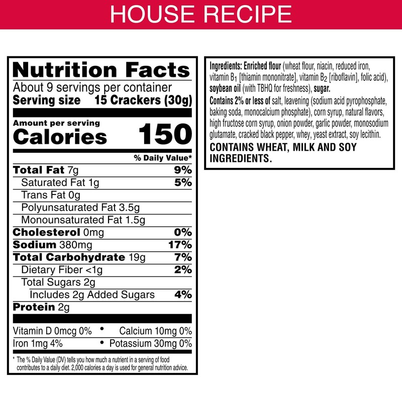 Town House FlipSides Minis Oven Baked Crackers, Lunch Snacks, House