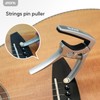 Aroma Professional Guitar Capo Trigger Tension Adjustable with Guitar Bridge