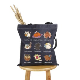 PYOUL Percy Fan Cat Lover Tote Bag - Blood Chronicles Handbag - Bookish Gift - Reader & Funny PJO Merch