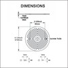 4-1/4 Inch Shower Strainer Drain Cover, Matte Black Floor Drainer,