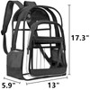 O-TBOST Clear Backpack for Women Transparent Heavy Duty Bookbag 15.6"