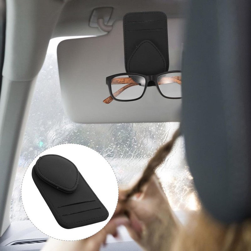 Clip Sujetador para Gafas de Sol y Soporte para Tarjetas