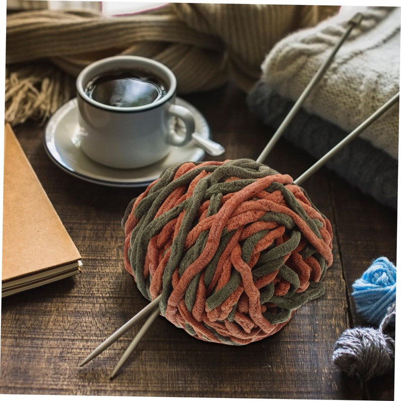 VILLFUL Fluffy Wool Yarn Roll for Knitting Blanket Hat DIY